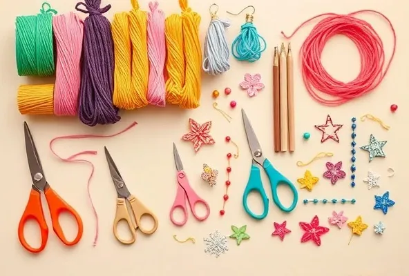 Scoubidou craft materials and supplies